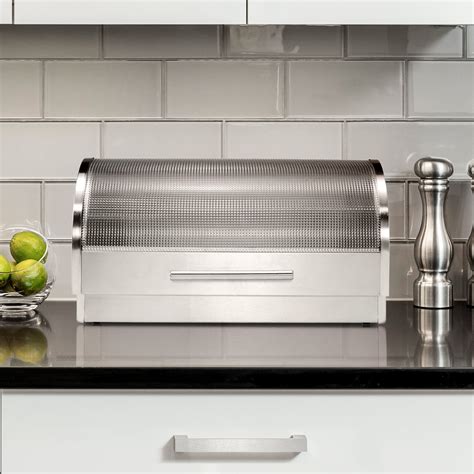 oggi stainless steel bread box|stainless steel bread box amazon.